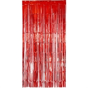 TENDA METALLICA IN FRANGE ROSSA 2X1MT (09211)