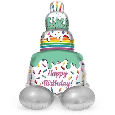 PALLONCINO IN MYLAR AIRLOONZ TORTA 72CM (18695)