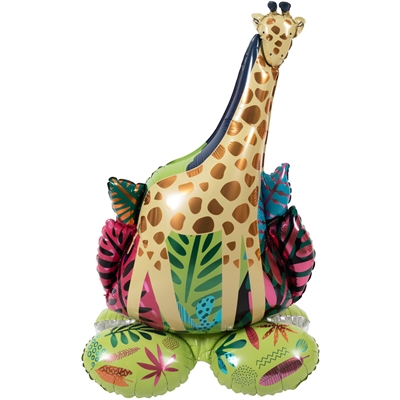 PALLONCINO IN MYLAR AIRLOONZ GIRAFFA 53X79CM (28594)