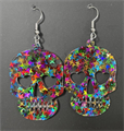 ORECCHINI TESCHIO MULTICOLOR (3065)