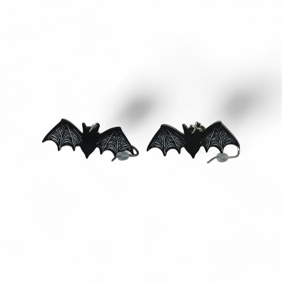 ORECCHINI PIPISTRELLO NERO (3083)