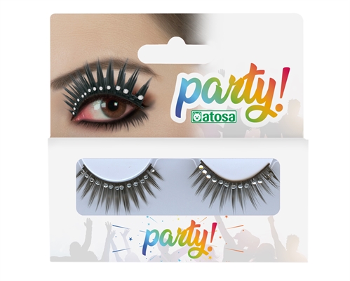 CIGLIA NERE CON STRASS (39699)