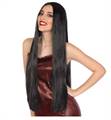 PARRUCCA LISCIA LUNGA 80CM NERA (83697)