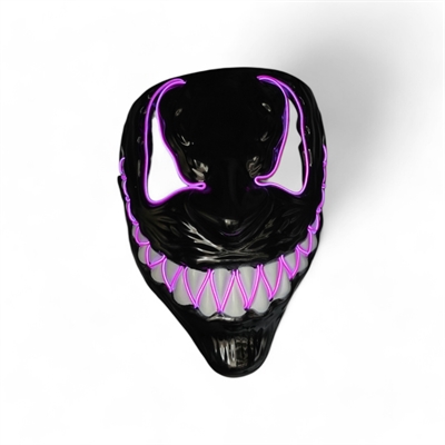 MASCHERA LED FANTASMA SORRIDENTE VIOLA (3119.5)
