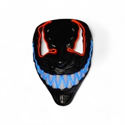 MASCHERA LED FANTASMA SORRIDENTE ARANCIO E BLU (3119.6)