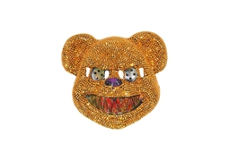 MASCHERA ORSO PAILLETTES ORO (97820041)