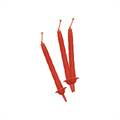 CANDELINE ROSSE 8CM 12 PEZZI (70403)