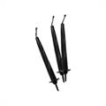 CANDELINE NERE 8CM 12 PEZZI (70411)
