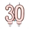 CANDELINA 30 ANNI ROSEGOLD 9CM (75396)