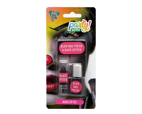 KIT SMALTO E ROSSETTO NERO (32542)