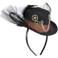 CERCHIETTO CON MINI CAPPELLINO STEAMPUNK (25166-23814)