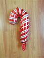 PALLONCINO IN MYLAR CANDY ROSSO E BIANCO 30CM (K1630)