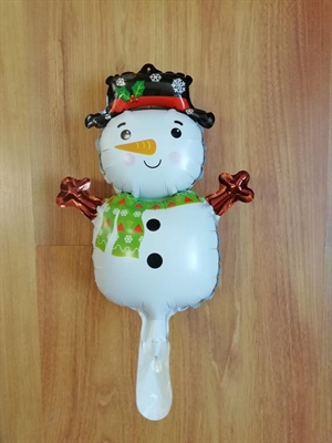 PALLONCINO IN MYLAR PUPAZZO DI NEVE 30CM (K1639)