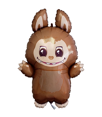 PALLONCINO IN MYLAR ANGRY BUNNY MARRONE 66CM (20200-01)