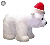 NOLEGGIO ORSO POLARE BIANCO GONFIABILE 150CM (49354NOL)