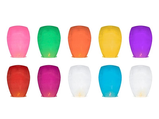 LANTERNA VOLANTE COLORI ASSORTITI 37x53x95CM (LAMP5T-KARTON)