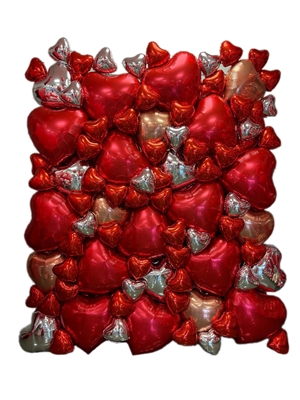 WALL CON MYLAR A FORMA DI CUORE (COMP 426)