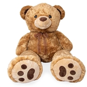 PELUCHE ORSO MARRONE CON FIOCCO 140CM (T43129)