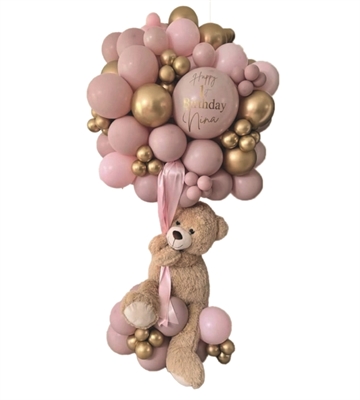 MONGOLFIERA CON ORSACCHIOTTO IN PELUCHE (COMP 464)