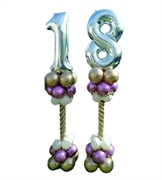 TORRETTA CON NUMERO FINALE MYLAR DA 86CM (COMP 474)