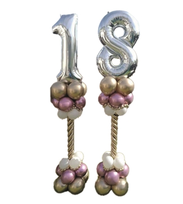 TORRETTA CON NUMERO FINALE MYLAR DA 86CM (COMP 474)