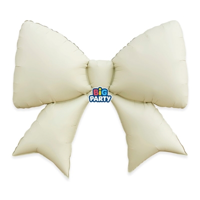 PALLONCINO  MYLAR  FIOCCO AVORIO 98X75CM (77461)