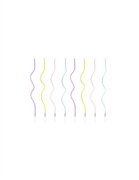 CANDELINE CURL ASSORTITE PASTELLO 14CM 8PZ (SCS-10-000)