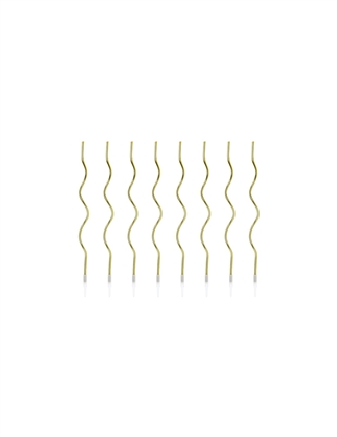 CANDELINE CURL ORO 14CM 8PZ (SCS-10-019ME)