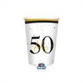 BICCHIERI BUON COMPLEANNO PRESTIGE 50 ANNI 200CC 6PZ (77262)