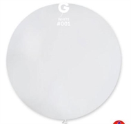 PALLONCINI IN LATTICE TONDO BIANCO 48CM 25PZ (200157)