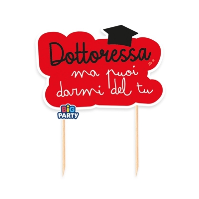CAKE TOPPER SAGOMATO DOTTORESSA (77195)