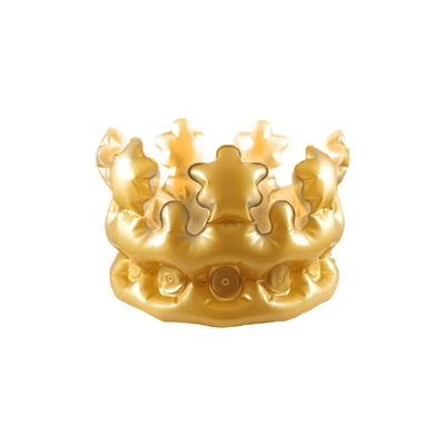 CORONA GONFIABILE ORO 30 CM - PER BAMBINI (X99361)