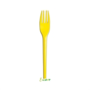 FORCHETTE ECOLOR COMPOSTABILI GIALLO 16CM 20PZ (76391)