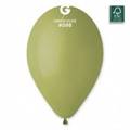 PALLONCINI IN LATTICE TONDO VERDE OLIVA 13CM 100PZ (059816)