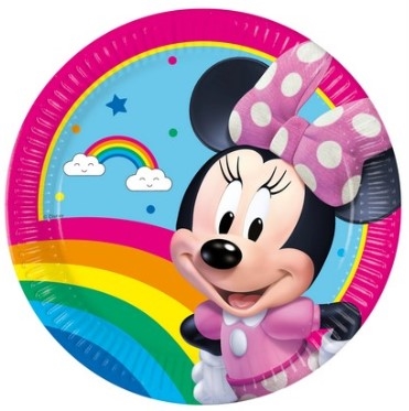 PIATTO CARTONCINO DISNEY MINNIE 23CM 8PZ (5PR97238)
