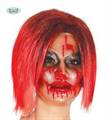 MASCHERA TRASPARENTE ZOMBIE DA DONNA CON SANGUE (19563-2792)