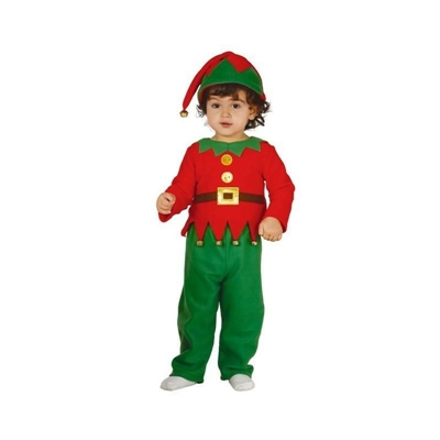 COSTUME BIMBO FOLLETTO ELFO NATALE TAGLIA 6-12 MESI (20187-42529)