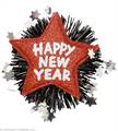 SPILLA HAPPY NEW YEAR ROSSO E NERO (20350-7893R)