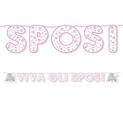 KIT SCRITTA MAXI VIVA GLI SPOSI 6MT (24713-73830)