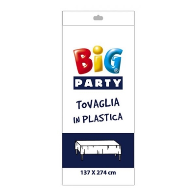 TOVAGLIA PIEGATA IN PVC BIANCA 137X274CM (15830-14706)