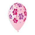 PALLONCINI IN LATTICE TONDO FIORI HAWAII 33CM 5PZ (323634)