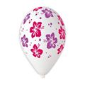 PALLONCINI IN LATTICE TONDO FIORI HAWAII 33CM 5PZ (323634)