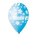 PALLONCINI IN LATTICE TONDO AZZURRO E UN BIMBO 33CM 5PZ (340624)