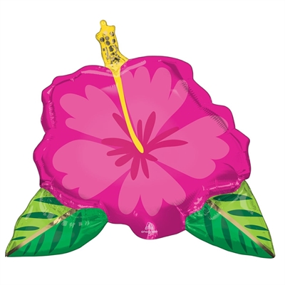 PALLONCINO IN MYLAR FIORE IBISCO HAWAII 63X68CM (4267101)