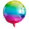 PALLONCINO IN MYLAR TONDO RAINBOW 45CM (66905)