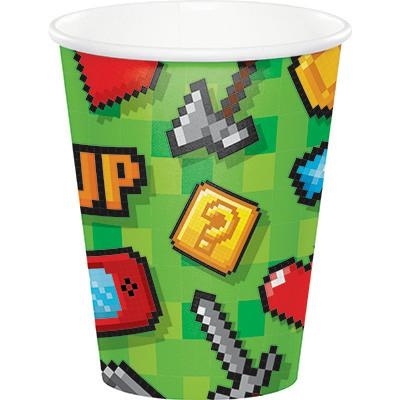 BICCHIERI IN CARTONCINO VIDEOGAME 266ML 8PZ (8C336038)