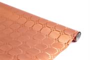 TOVAGLIA IN ROTOLO DAMASCATA IMPERMEABILE ROSEGOLD 118X500CM (A996-47)